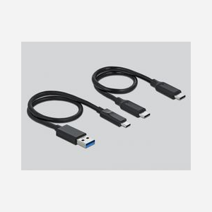 DeLOCK Lecteur Cartes CFast/SD USB Type-C 5Gbps Hub USB Type-A/Type-C, Boîtier Métal, Compatible Windows/macOS, Ref: 91754 - Miniature 3