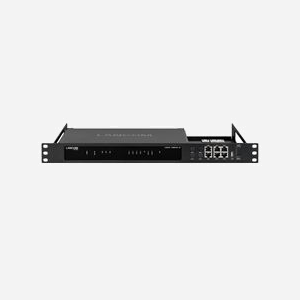 LANCOM Rack Mount Plus 61991 : Équerre de Fixation 1U Métal Noir 483x266mm Compatible LANCOM 1800/1803 Series, ports 5x Ethernet, 4x 5G, 1x ISDN - Miniature 1