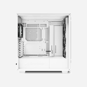 Sharkoon REBEL C50 RGB Blanc - Boîtier PC Full Tower ATX/micro ATX/Mini-ITX, 3x120mm avant, 1x120mm arrière, Verre trempé, USB 3.2 Gen 2, Filtre anti-poussière - Miniature 5