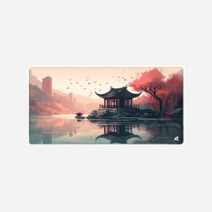 Sharkoon SKILLER SGP40 D7 - Tapis de souris gaming 1000x500x3mm, surface textile, base caoutchouc antidérapante, coloration image multicolore, hydrofuge