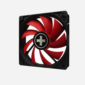 Xilence XPF120.R Ventilateur 120mm (12cm) Noir/Rouge, 1300 RPM max, 26dB, 44.71 CFM, Connecteur 4-Pin PWM, Dimensions 120x120x25mm - Miniature 2