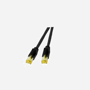 EFB Elektronik K8560SW.20 : Câble réseau 20m RJ45 Cat6a Noir - Connecteurs mâle/mâle - Code douanier 84733080