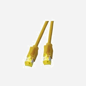 EFB Elektronik K8580GE.3 : Câble Réseau Cat6a S/FTP (S-STP) 3m Jaune, RJ-45 Mâle Contacts Or, 10000 Mbit/s 500MHz, LSZH, AWG26/7, Cuivre - Miniature 1