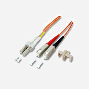 Câble Fibre Optique EFB Elektronik LC/SC 50/125µ 1m - Connecteurs LC/SC - Multimode 50/125µm - Longueur 1 mètre - Couleurs: Beige, Noir, Orange, Rouge - Miniature 1