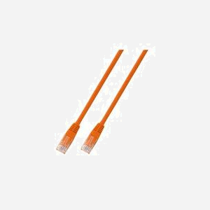 EFB Elektronik Câble Réseau RJ45 U/UTP Cat.5e Orange 1m, Contacts Or, 100MHz, AWG24, PVC, RoHS - Référence K8099.1
