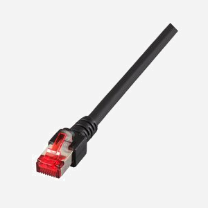 Câble Réseau EFB Elektronik Cat6 S/FTP (S-STP) Noir, 0.25m, Connecteurs RJ-45 Mâle, AWG 27/7, Diamètre 6.2mm, Gaine PVC, Sans Halogène, Réf. K5515.0,25 - Miniature 1