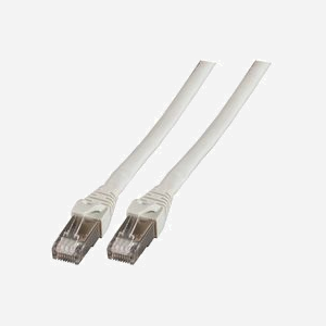 Câble Réseau EFB Elektronik K5537GR.80 Gris 80m Cat6a S/FTP (S-STP) RJ-45 Mâle/Mâle Contacts Or 10000 Mbit/s 500 MHz Cuivre AWG 24/7 - Miniature 1