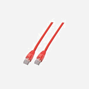EFB Elektronik K8104RT.10 : Câble réseau Cat6 10m Rouge U/UTP (UTP) RJ-45 Mâle vers RJ-45 Mâle, Contacts Or, PVC, 10/100/1000Base-T(X) - Miniature 1