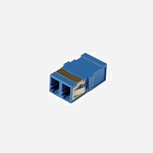 EFB Elektronik Adaptateur Fibre Optique LC/LC Monomode OS2, Boîtier Plastique Bleu, Virole Vitrocéramique, Dimensions 14.7x24x9.3mm, 1 Pièce - Miniature 1