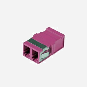 EFB Elektronik Adaptateur Fibre Optique LC/PC Duplex Multimode OM4 (53517.1) – Connecteurs Vitrocéramique, Boîtier Plastique Violet - 14.7x24x9.3mm - Miniature 1
