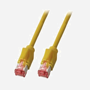 EFB Elektronik K8032.10 : Câble réseau Cat5e S/UTP (STP) 10m Jaune, RJ-45 mâle/mâle, contacts Or, 2500 Mbit/s, AWG 26/19, 100 MHz, PUR, résistant à l'huile. - Miniature 1