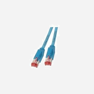 EFB Elektronik K8054.50 Câble Réseau Cat6a S/FTP (S-STP) 50m Bleu, Conducteur Cuivre, Contacts Or, 10000 Mbit/s, 500 MHz, LSZH, AWG 27/7