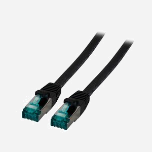 Câble Réseau EFB Elektronik MK6001.30B Cat6a S/FTP (S-STP) 30m RJ-45 Mâle/Mâle, Contacts Or, LSZH, Cuivre, 500 MHz, AWG 27/7, Noir