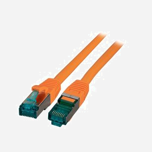 Câble Réseau EFB Elektronik MK6001.25O Cat6a S/FTP (S-STP) 25m Orange, Connecteurs RJ-45 Plaqué Or, Conducteur Cuivre, LSZH, 500 MHz, 10GBase-T - Miniature 2