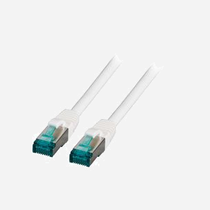 EFB Elektronik MK6001.3W Câble Réseau Cat6e S/FTP (S-STP) 3m Blanc, Connecteurs RJ-45 Plaqué Or, LSZH, AWG 27/7, 500 MHz - Miniature 1