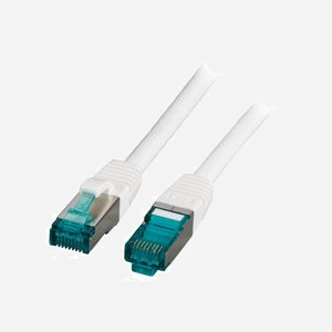 EFB Elektronik MK6001.3W Câble Réseau Cat6e S/FTP (S-STP) 3m Blanc, Connecteurs RJ-45 Plaqué Or, LSZH, AWG 27/7, 500 MHz - Miniature 2