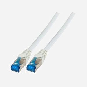 EFB Elektronik K5535GR.15 Câble Réseau 15m Cat6a S/FTP (S-STP) RJ-45 Mâle/Mâle Contacts Or 10GbE 10000Mbit/s 500MHz Gris AWG26/7 - Miniature 1
