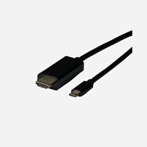 EFB Elektronik Câble Adaptateur Vidéo USB Type-C vers HDMI 2m, Résolution 4K/UHD 3840x2160 @ 60Hz, HDCP, HDR, Noir, EBUSBC-HDMI-4K60K.2 - Miniature 1