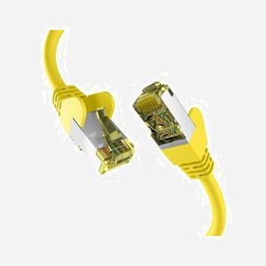 EFB Elektronik EC020200070 Câble Réseau Cat6a S/FTP (S-STP) 15m Jaune, Connecteurs RJ-45 Plaqué Or, 10000 Mbit/s, 500MHz, LSZH - Miniature 1