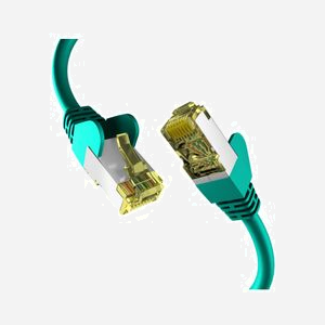EFB Elektronik EC020200077 Câble Réseau Cat6a S/FTP (S-STP) Vert 1m RJ-45 Mâle Contacts Or 10Gbps 500MHz LSZH Cuivre AWG27/7