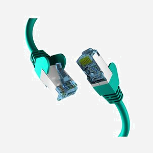 Câble Réseau EFB Elektronik Cat7 S/FTP (S-STP) 15m Vert RJ-45 Mâle Contacts Or 10Gbps 600MHz LSZH Cuivre AWG27/7 Ø6mm - Miniature 1