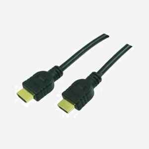 LogiLink CH0053 - Câble HDMI 10m, Connecteurs HDMI Type A (Standard) Mâle/Mâle, Contacts Or, 10.2 Gbit/s, Noir, PVC