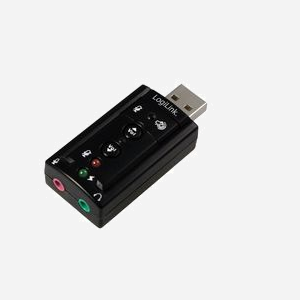 LogiLink UA0078 - Carte Son USB Externe 7.1 Canaux, Interface USB, Sortie Casque, Entrée Micro, LED, Compatible Windows XP/Vista/7, 124x194x34mm - Miniature 3