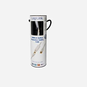 LogiLink UA0092 - Câble USB 2.0 12m Blanc - Connecteur USB A Mâle vers USB A Femelle - Débit 480 Mbit/s - Compatible Windows/Mac - Miniature 3