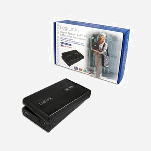LogiLink UA0107 : Boîtier Externe Aluminium Noir pour Disque Dur 3.5" SATA, USB 3.2 Gen 1 (5 Gbit/s), Hot-Swap, Alimentation Externe 12V/2A - Miniature 2