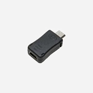 LogiLink AU0010 Adaptateur Micro USB Mâle vers Mini USB Femelle Noir, Contacts Nickel, Référence Fabricant AU0010 - Miniature 1