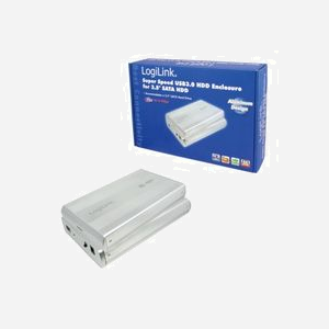 LogiLink UA0107A Boîtier Externe 3.5" SATA/SATA II, USB 3.2 Gen 1 (5Gbit/s), Aluminium Argent, Support 3To, Hot-Swap, Windows 2000/XP/Vista/7 - Miniature 2