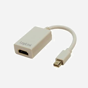 LogiLink Adaptateur Mini DisplayPort vers HDMI Type A (Standard) Mâle/Femelle 0,1m Gris - Référence CV0036 - Miniature 2