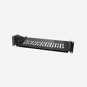 LogiLink SF2C45B Kit Support Rack 2U Acier Noir, Charge Max 25kg, Largeur 483mm, Profondeur 400mm, Conforme Norme Rack 19 pouces.
