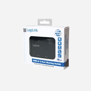 LogiLink UA0216 Hub USB 3.2 Gen 1 (3.1 Gen 1) 2 ports Type-A, Type-B, 5000 Mbit/s, Noir, Plastique, Compatible Windows/macOS, 68x95x23.5mm - Miniature 3