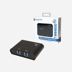 LogiLink UA0216 Hub USB 3.2 Gen 1 (3.1 Gen 1) 2 ports Type-A, Type-B, 5000 Mbit/s, Noir, Plastique, Compatible Windows/macOS, 68x95x23.5mm - Miniature 4