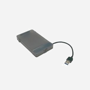 LogiLink AU0037 - Boîtier Externe USB 3.2 Gen 1 pour Disque Dur/SSD 2.5" SATA III (1.35mm - 9.5mm) - Gris - Compatible Windows/macOS - Miniature 1