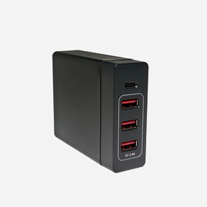 LogiLink PA0122 - Chargeur USB Universel 4 Ports USB 2.0, 5V, 72W, Protections Surtension/Surintensité/Surchauffe/Court-Circuit, 100-240V, Noir - Miniature 3