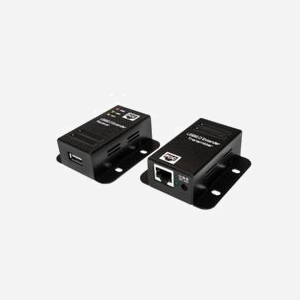 LogiLink UA0267 Adaptateur USB vers RJ-45 Femelle-Femelle, 50m, Noir, Cat5/5e/6, LED, 24V, Windows/macOS, 66x60mm (Pack de 2)