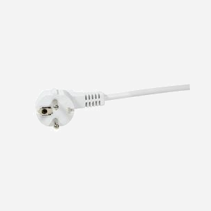 Câble d'alimentation LogiLink CP136, 1.5m, CEE 7/7 mâle coudé 90°, blanc, RoHS, connecteur courbe, Longueur 1.5 mètre - Miniature 2
