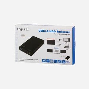 LogiLink UA0276 Boîtier HDD Externe 3.5" Noir, USB 3.2 Gen 1 (5 Gbit/s), SATA I/II/III, Alimentation Externe 12V/2A, Compatible Windows - Miniature 4