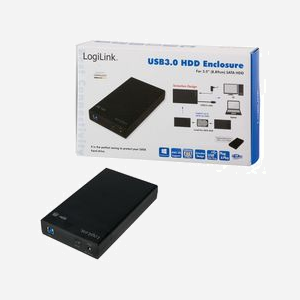 LogiLink UA0276 Boîtier HDD Externe 3.5" Noir, USB 3.2 Gen 1 (5 Gbit/s), SATA I/II/III, Alimentation Externe 12V/2A, Compatible Windows - Miniature 5