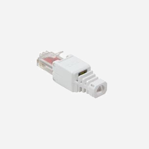 LogiLink MP0025 Connecteur RJ-45 Cat6 Mâle Blanc, Contacts Or, Fils AWG 22/26, Diamètre 6.5mm, Conforme TIA/EIA 568B.2-10 et RoHS. - Miniature 2