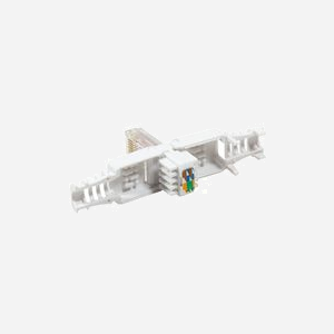 LogiLink MP0025 Connecteur RJ-45 Cat6 Mâle Blanc, Contacts Or, Fils AWG 22/26, Diamètre 6.5mm, Conforme TIA/EIA 568B.2-10 et RoHS. - Miniature 4