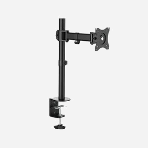LogiLink BP0020 Support Bureau pour Écran 13" à 27" (33-68.6cm), VESA 75/100mm, Charge Max 8kg, Inclinaison -45°/+45°, Pivotement -90°/+90°, Noir - Miniature 1