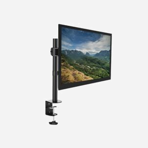 LogiLink BP0020 Support Bureau pour Écran 13" à 27" (33-68.6cm), VESA 75/100mm, Charge Max 8kg, Inclinaison -45°/+45°, Pivotement -90°/+90°, Noir - Miniature 2