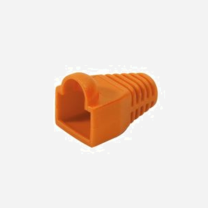 LogiLink MP0022O : Connecteurs RJ-45 Cat6 Orange, Contacts Or, Blindés, Conditionnement de 100 Pièces - Miniature 2