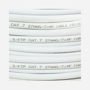 LogiLink CPV0042 Câble Réseau Cat7 S/FTP (S-STP) 305m Blanc AWG27 Diamètre 6mm pour Installation Réseau Ethernet - Miniature 3