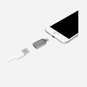 LogiLink AU0042 Adaptateur USB 3.1 Type-C Mâle vers USB 3.0 Femelle Argenté, Boîtier Aluminium, Transfert 5 Gbit/s, Dimensions 33x15x7 mm - Miniature 5
