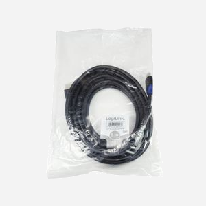 LogiLink CH0064 : Câble HDMI 2.0 5m, Type A (Standard) mâle-mâle, contacts or, 4096x2160p à 60Hz, Ethernet HDMI, noir - Miniature 5