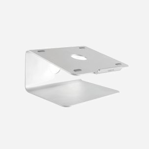 LogiLink AA0104 Support Laptop Aluminium Argent 11" à 17", Rotation 360°, Dimensions 240x235.5x135.5mm, Compatible Notebook 27.9-43.2cm